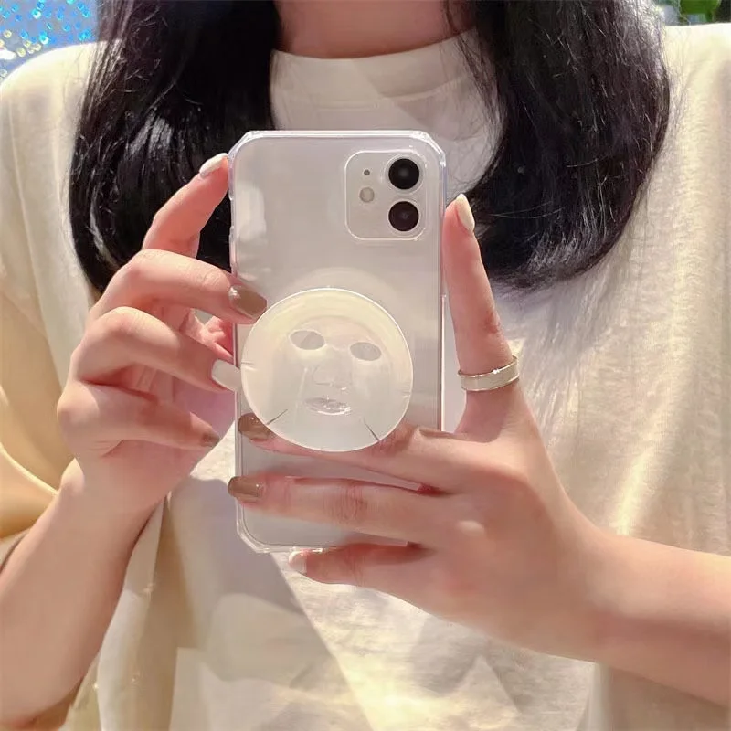 

Applicable Mask Holder IPhone12promax Creative Apple 11 Mobile Phone Shell 13 Transparent Xr/xs Personality 8p