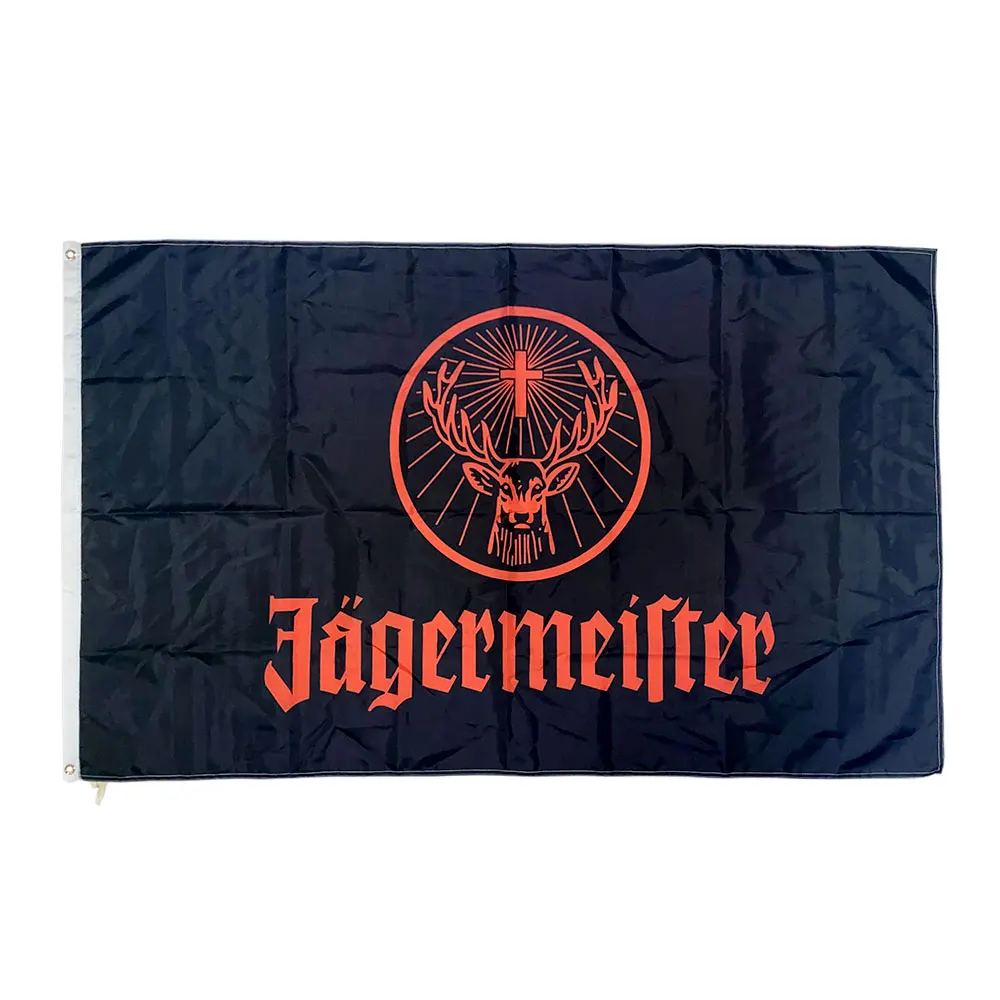 Гигантский Большой черный флаг jagermeister 3x5 футов 90*150 см баннер из 100% полиэстера|flying