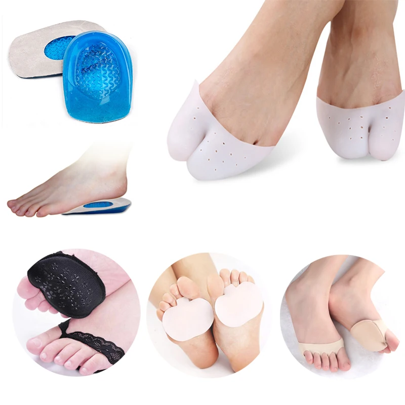 

1-5Pair Shoes Insoles Forefoot Cushion Pads Silicone Insoles Heels Protector Anti Rubbing Anti Slip Gel Pad Insoles Pedicure