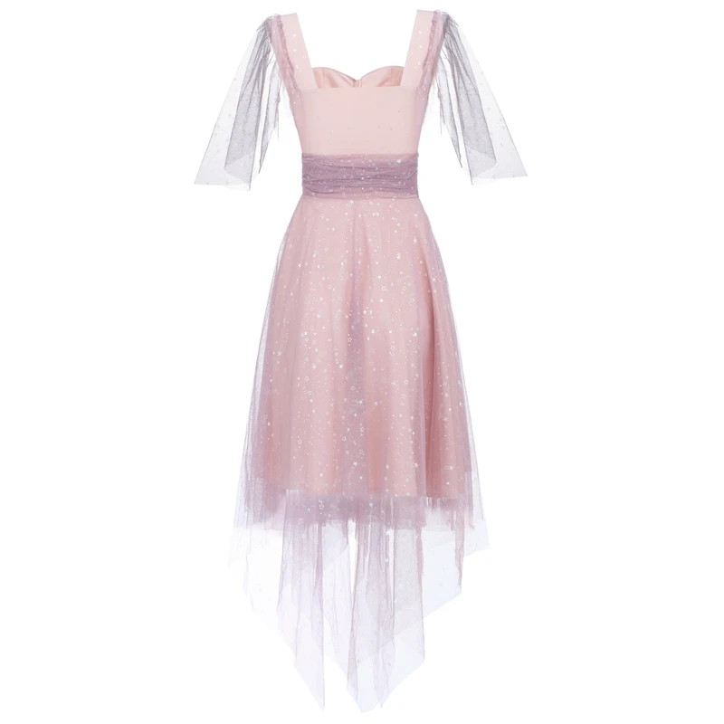 INDRESSME 2019 Новое сексуальное Сетчатое кружевное блестящее короткое платье без