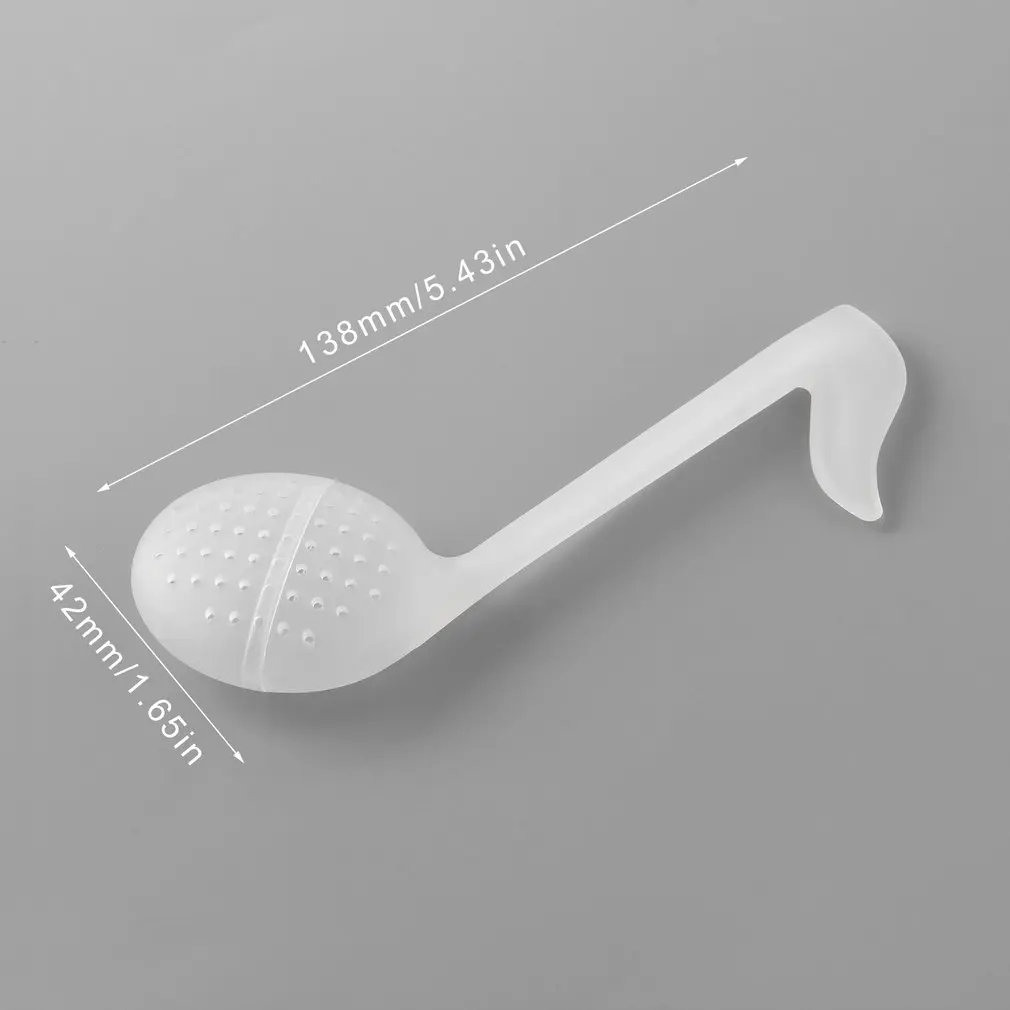 

2PCS Teaspoon Infuser Filter Creative Music Note Fashion Convenience Tea leaf Strainer Teaspoon Infuser Modern Design Plastic