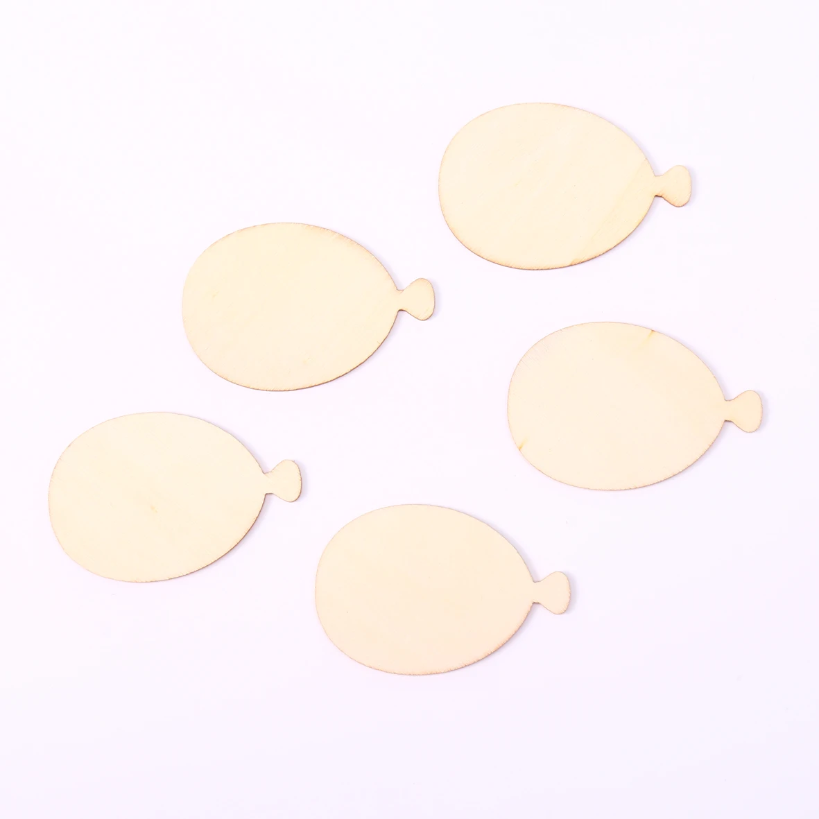 

20pcs 60x40mm Wood Balloon DIY Wedding Crafts Toppers Embellishments For Cardmaking Scrapbooking Decorations