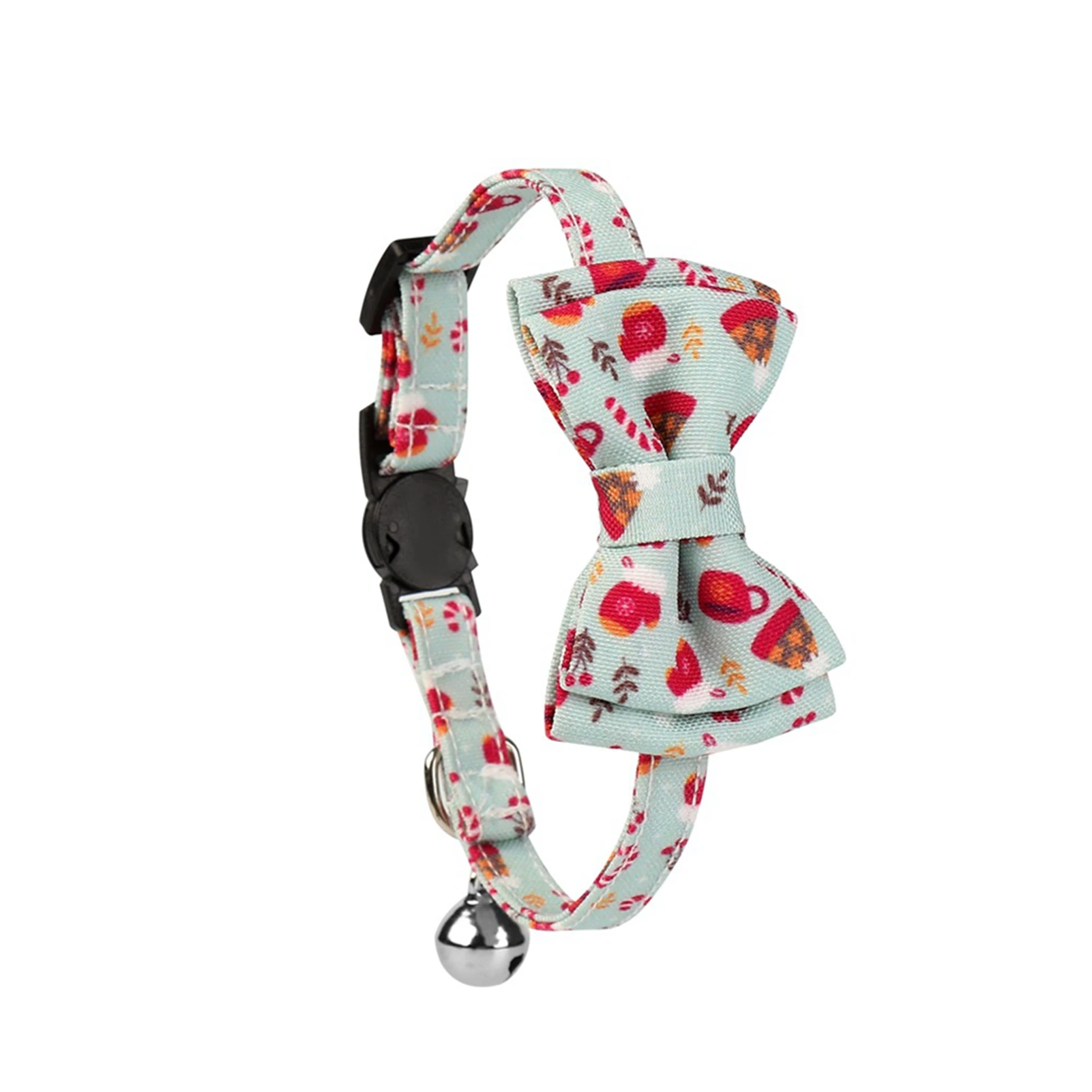 Рождественский праздник для питомца кота ошейник регулируемый галстук бабочка