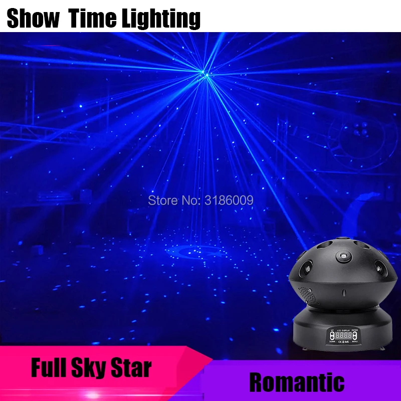 UFO Shell Full Sky Star Dj лазер 11 синий 2 красный луч для домашней вечеринки диско KTV