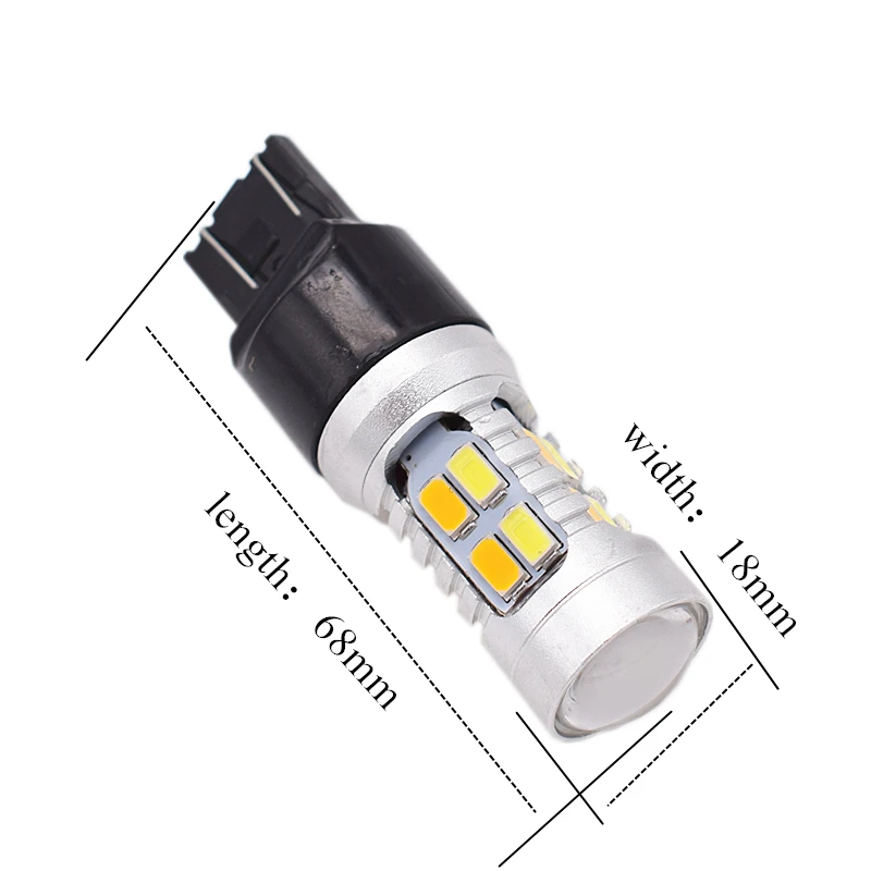 2 шт. T20 7443 LED горячая Распродажа Белый Янтарь авто светодиодный светильник drl