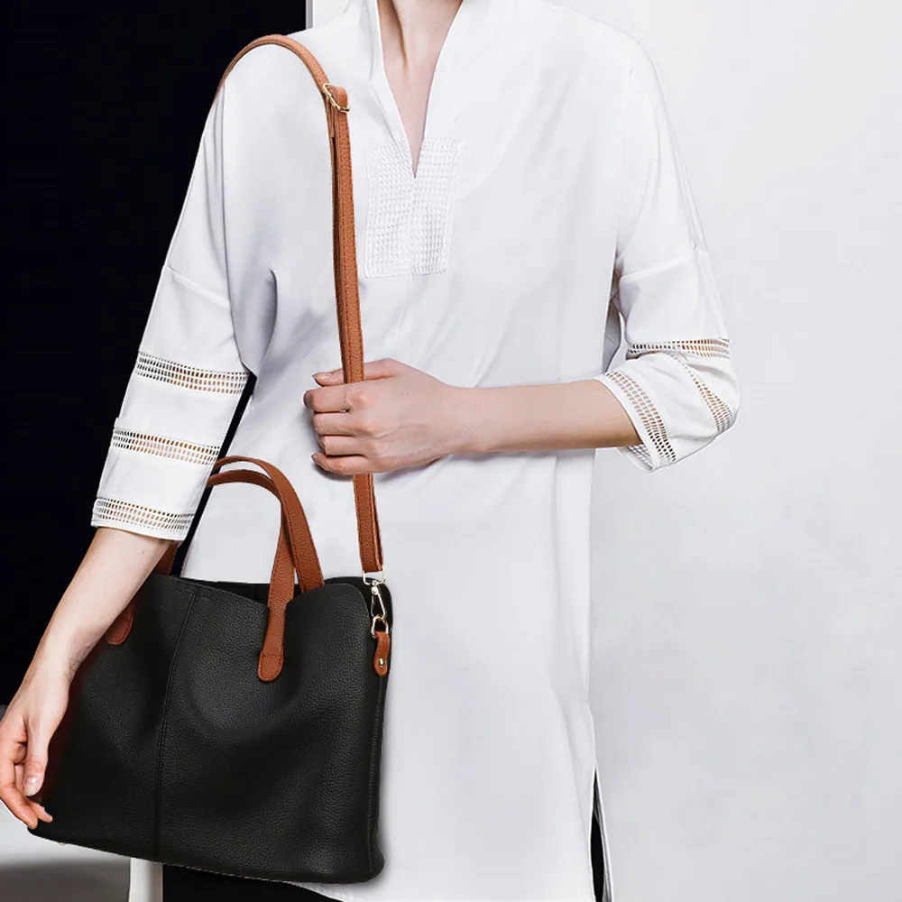 Женская сумка модная кожаная однотонная сумка через плечо на молнии на плечо Bolsa Feminina сумки Прямая Bolso Mujer# YL5
