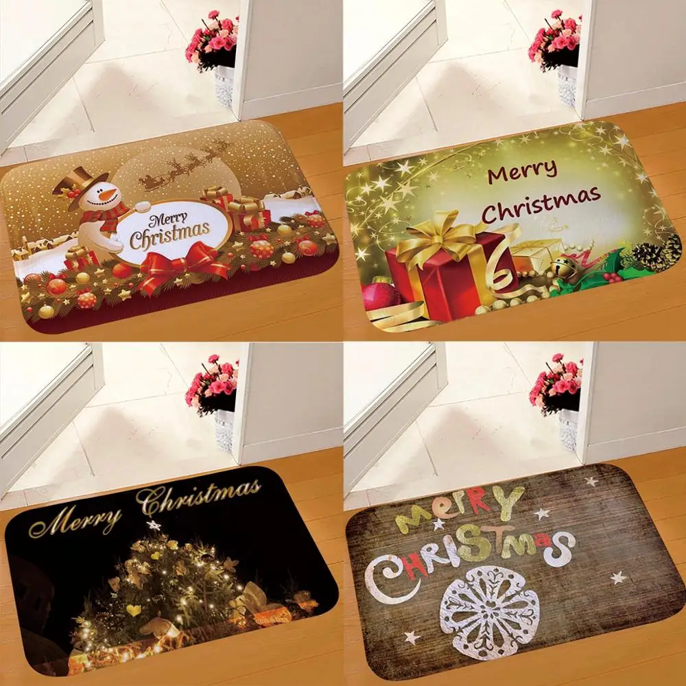 QIFU рождественские украшения коврик с рождественским дизайном двери гостиной