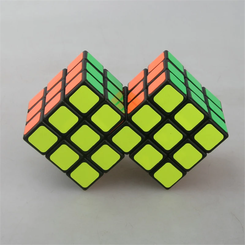 Куб твист двойной 3x3 соединенный магический куб головоломка игрушка для обучения