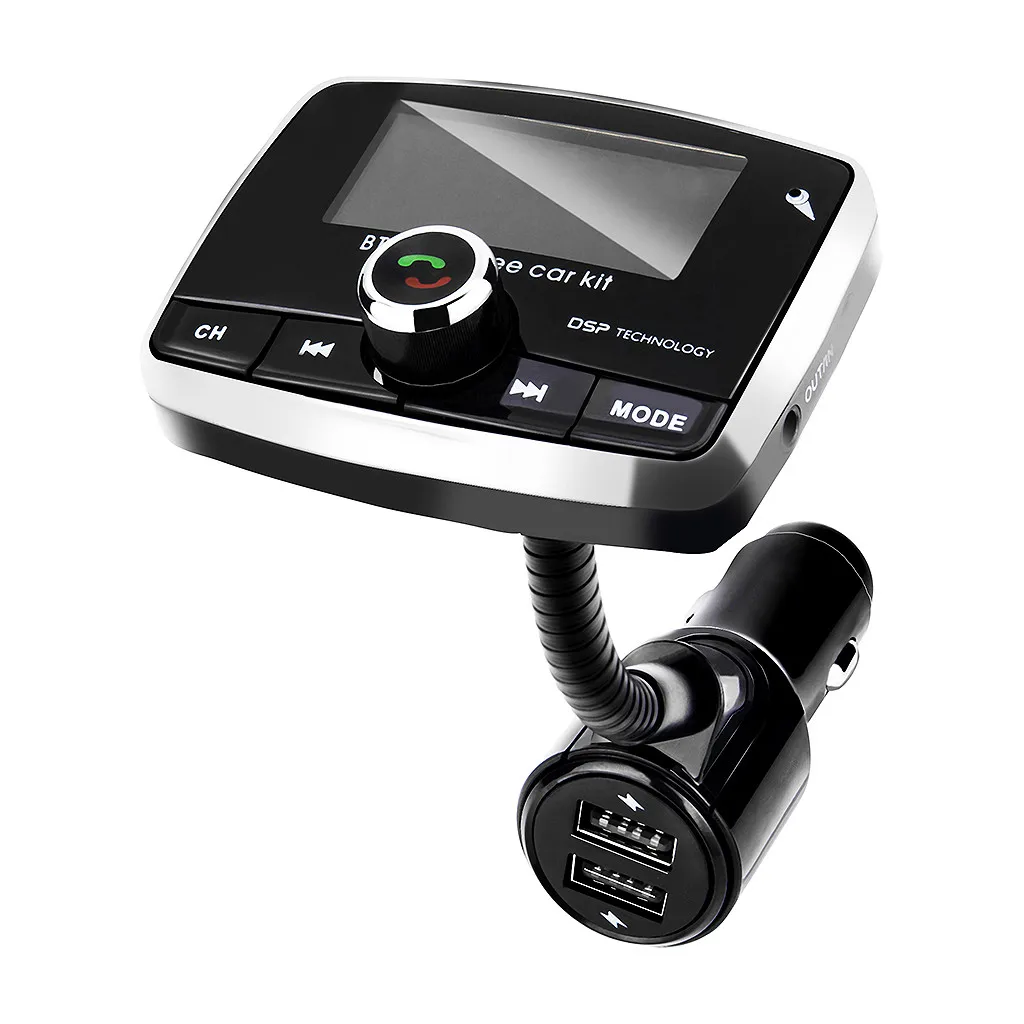 QC3.0 Bluetooth fm-передатчик беспроводной Bluetooth Handsfree автомобильный комплект Регулируемый автомобильный MP3 аудио с 5 В 3.1A двойной USB зарядкой