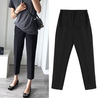office formal maternity pants thin ol elastic waist trousers clothes for pregnant women belly business wear pregnancy clothing