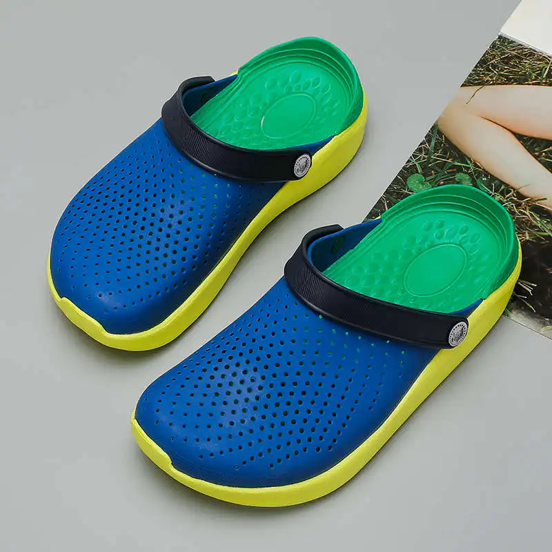

Шлепанцы женские летние для массажа ног, сандалии на танкетке для мужчин и женщин, Кроксы для тенниса, Рабочая обувь для тренировок