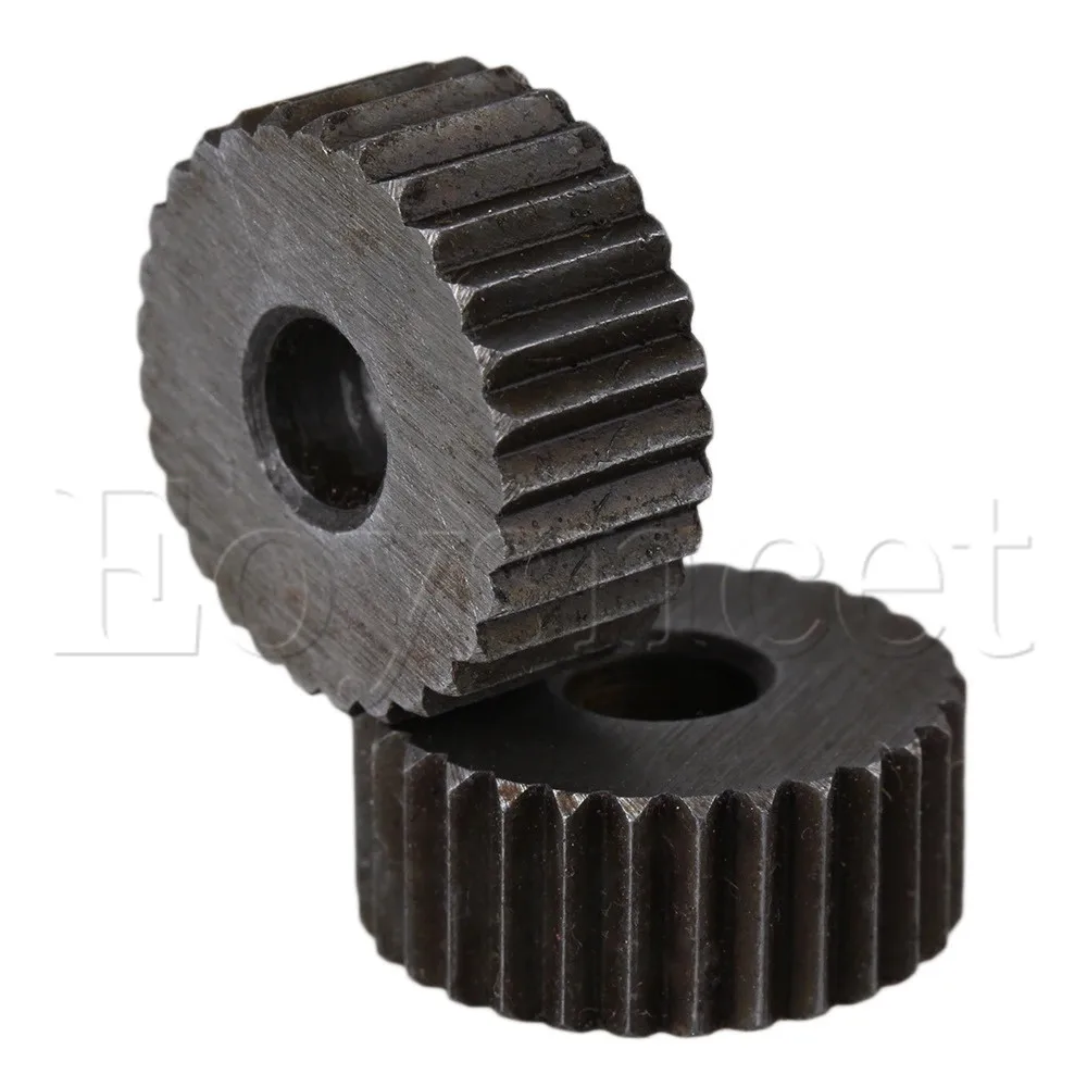 2 Picecs мм Шаг один прямой линейный грубой стали накатки колеса инструмент для