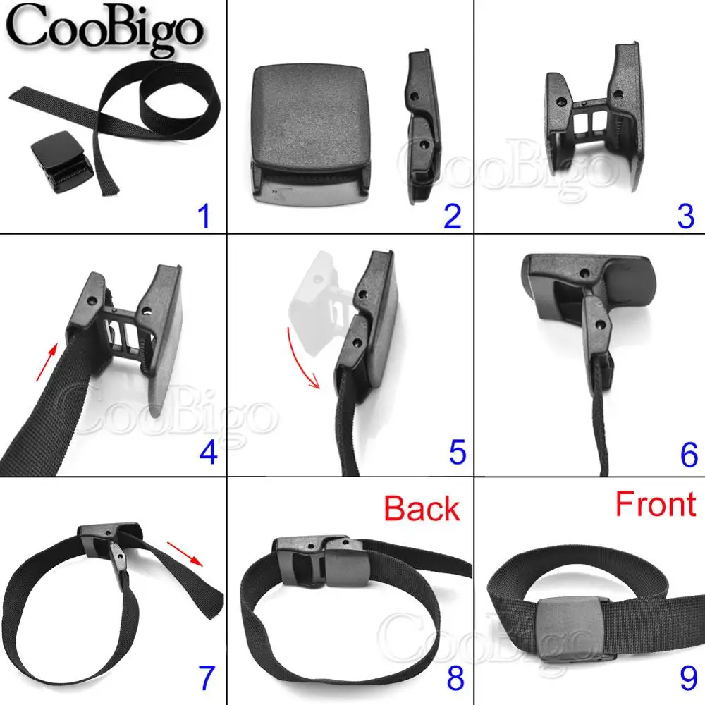 5 шт. пластик Cam пряжка на ремешке переключения тактическая клип черный набор