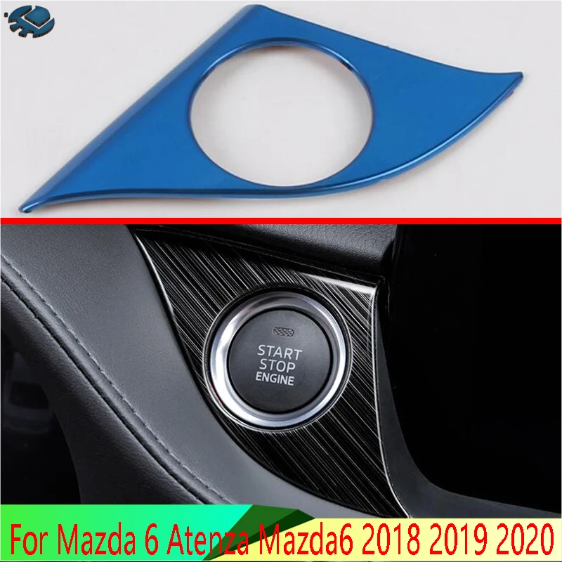

Для Mazda 6 Atenza Mazda6 2018 2019 2020 автомобильные аксессуары из нержавеющей стали один ключ для запуска декоративная коробка модификация
