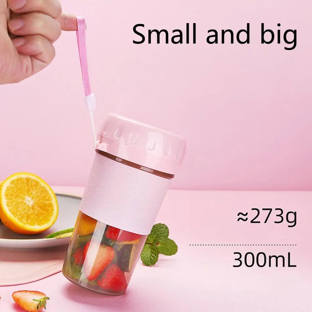 

Portable Electric Juicer Small Fruit Cup Food-Blender mini Food Processor 300ML Blender Electric Kitchen Mixer Juicer Fruit Cup