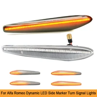 car front side marker water flowing led turn signal lights for alfa romeo boera spider 159 sportwagon 939 amber