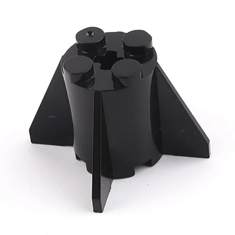 10 шт. 4591 кирпич круглый 2x2x2 с отверстием для оси и плавниками строительные блоки