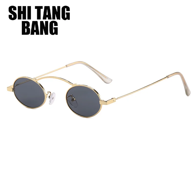 

New Retro Small Oval Lens Women Sunglasses Brand Designer Vintage Round Men Sun Glasses Female Metal Frame Eyewear Ladies Shades
