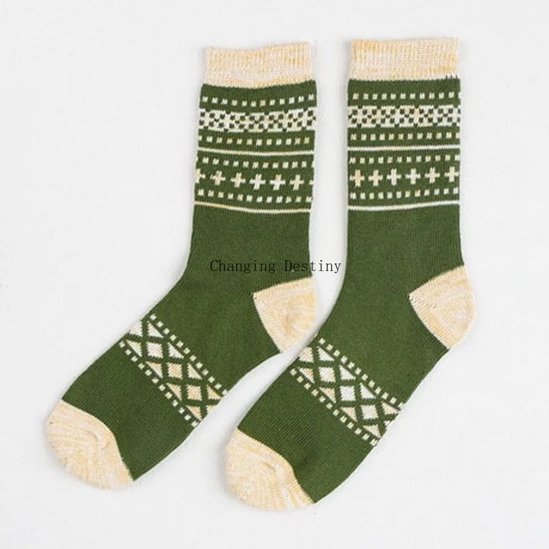 Осенне-зимние мужские хлопковые носки удобные повседневные толстые Дышащие в