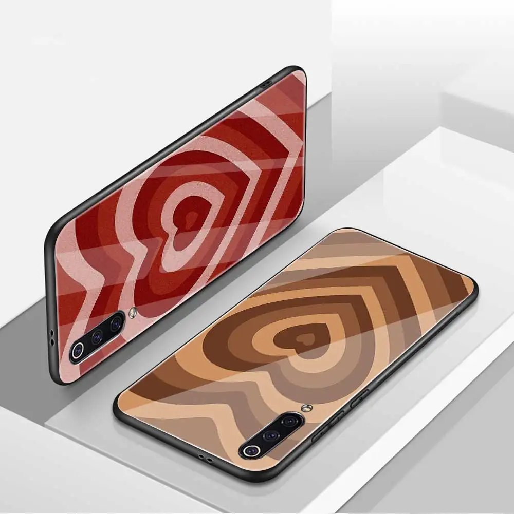 

Color Love Heart Case For Xiaomi Redmi Note 10 8 9 7 Pro 9T 8T K40 Mi Note 10 9 8 T Pro SE Lite F1 Poco X3 Tempered Glass Fundas