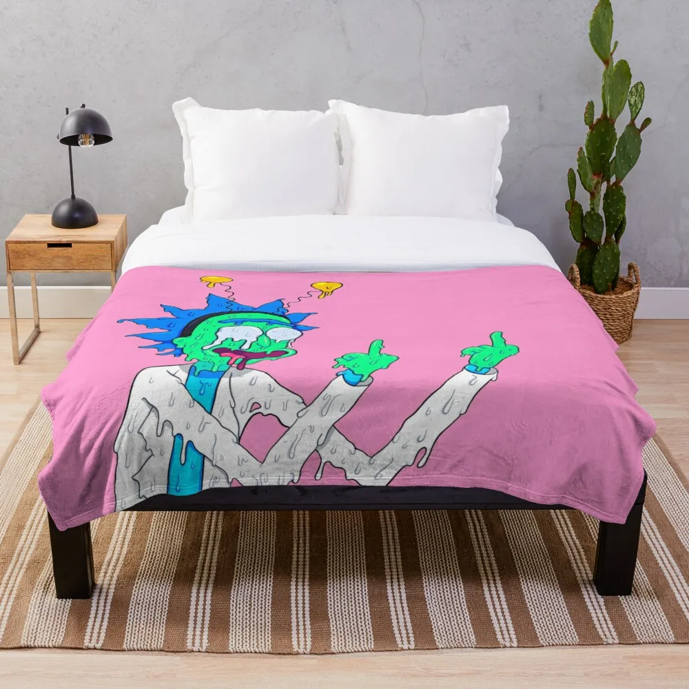 

Rick Sanchez Throw Blanket Fleeceon Bed/Crib/Couch Adult Baby Girls Boys Kids Gift