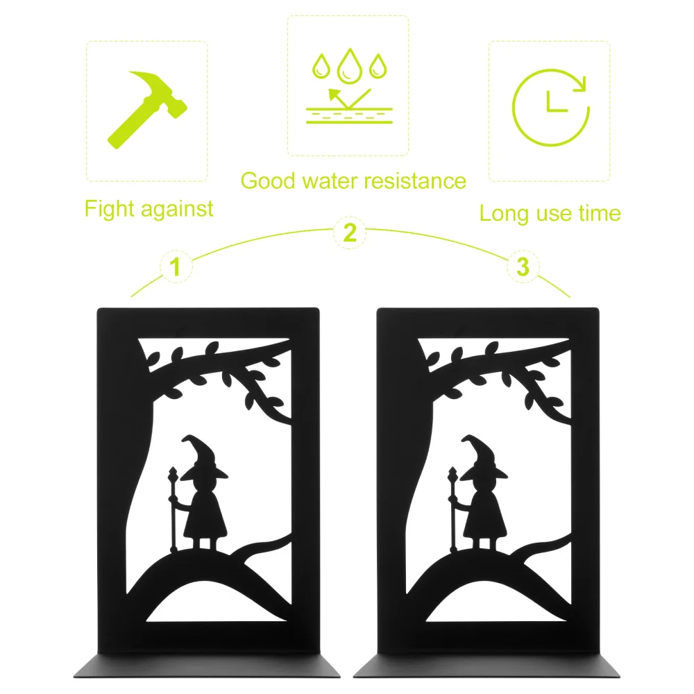 

2 Pcs Creative Book Shelf Holder Desktop Book Ends Home Book Storage Racks