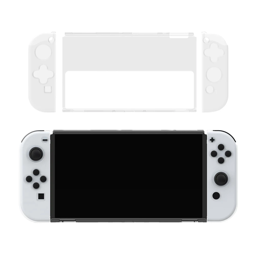 

Protection Cover Case Clear Crystal Shell Console TPU Protector Hand Case Game Controller for Nintendo Switch OLED