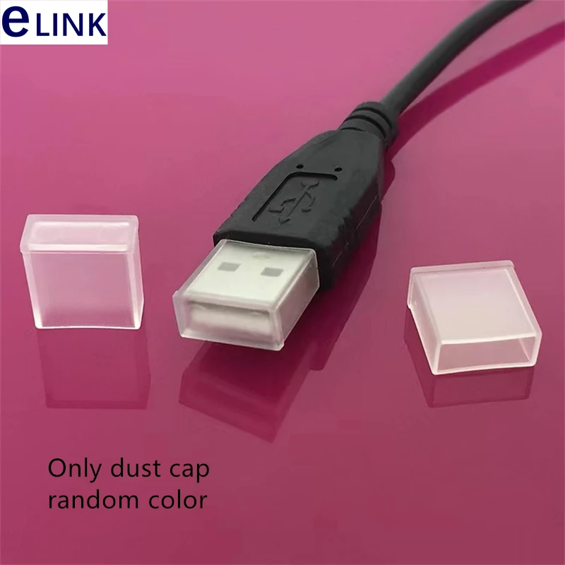 100pc USB plug protective cover data cable dust cap USB A male protect cover random color free shipping