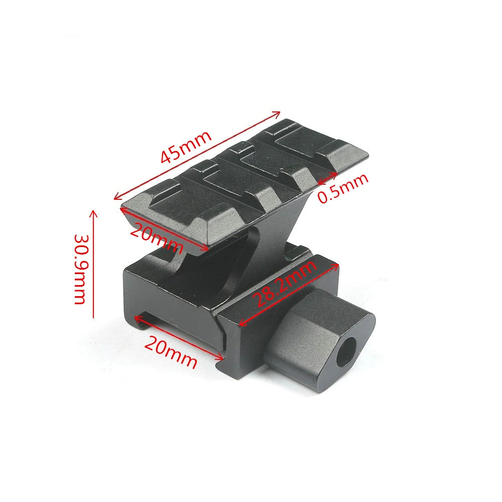 

Tactical accessories Hunting 3-Slot 21MM Picatinny Weaver Rail Base Riser Adapter Scope Mount Rail