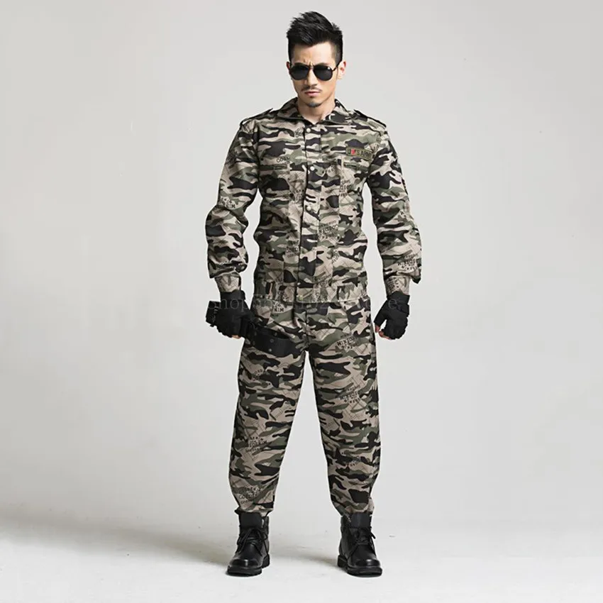 

Summer Jungle Camouflage Suit Spot Outdoor Expansion Training Labor Insurance Camouflage College Military Training Men Costume