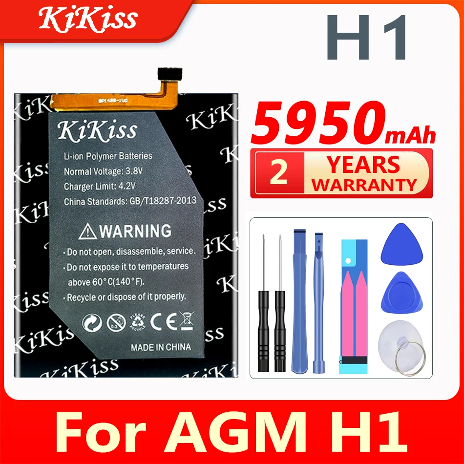 

5950mAh KiKiss Replacement Battery For AGM H1 H 1