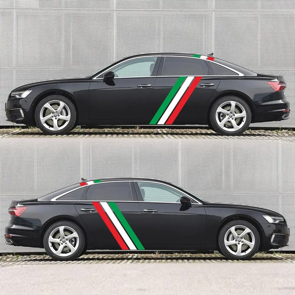 Автомобильные триколор линии индивидуальные тела дверь сторона виниловая