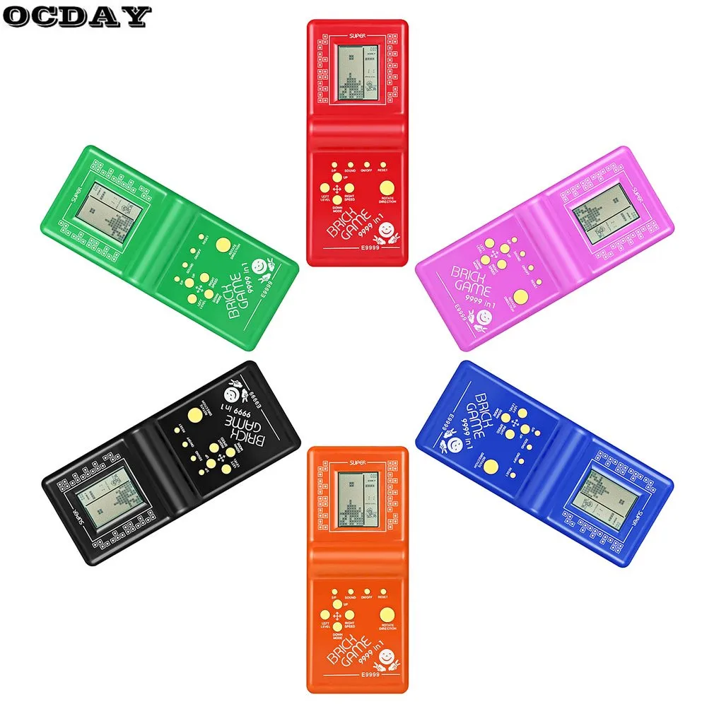 Ретро ЖК-игра электронная винтажная тетрис кирпичная ручная аркадная карманная