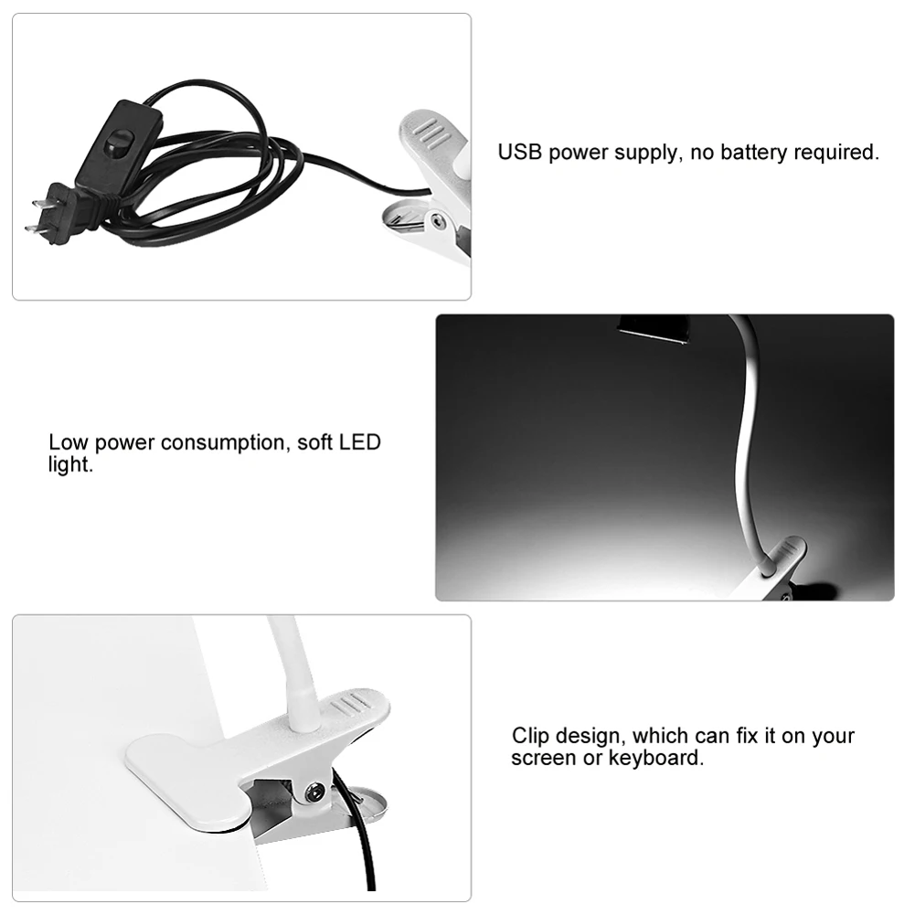 WiFi умная Настольная лампа с дистанционным управлением Ночной светильник зажимом