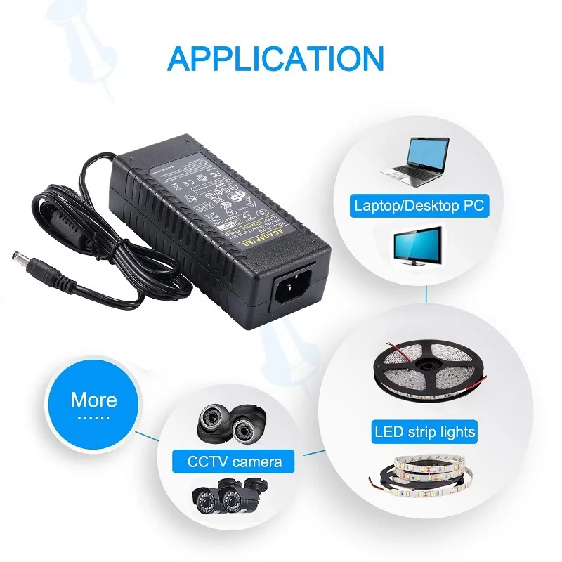 12 Volt Power Supply US EU Plug Adapter 5A 2A 1A 3A 6A 8A 10A Black Charger 12V for Tape LED Strip | Обустройство дома