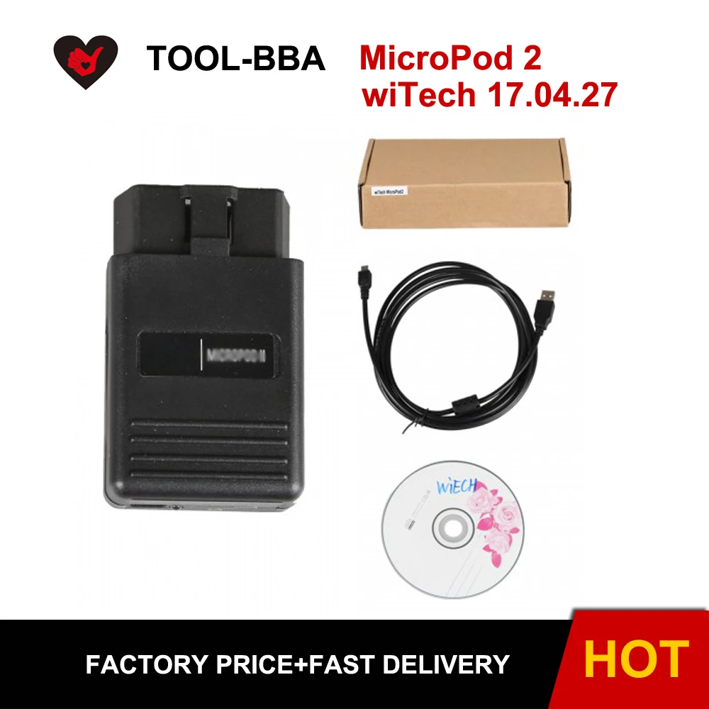 MicroPod 2 wiTech 17 0427 для диагностики и программирования Chrysler высокое качество Лучшая