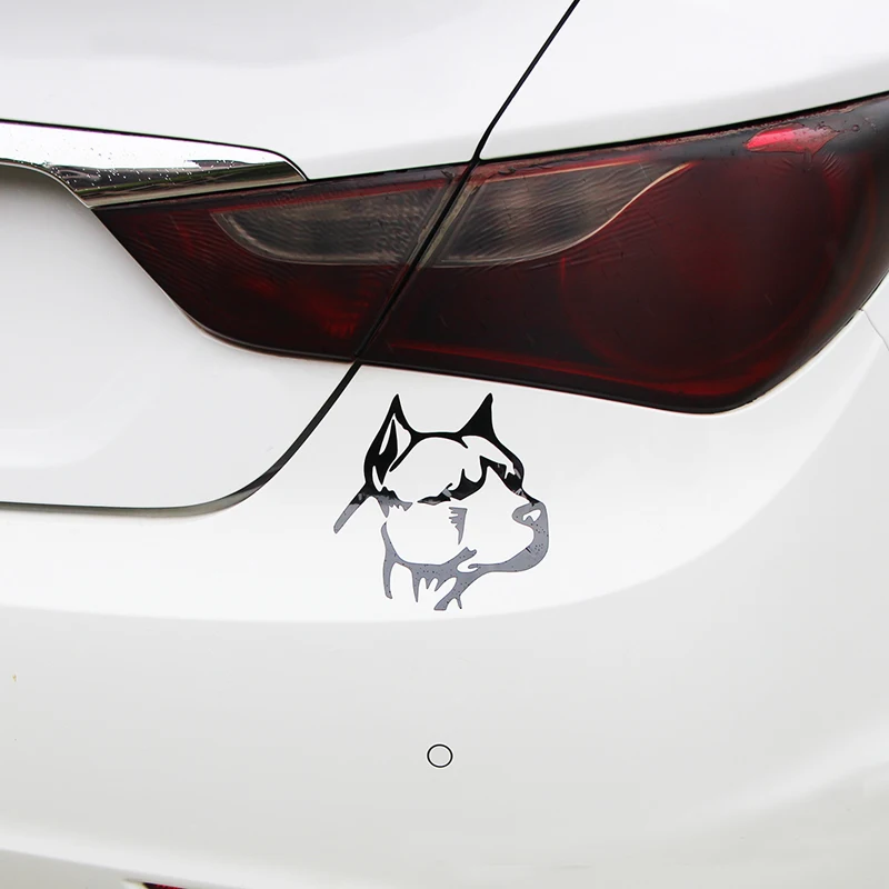 

BROSHOO Car Styling Pet Bulldog Car Stickers Waterproof Reflective Decals Cover The Scratches Decoration Auto Accessories