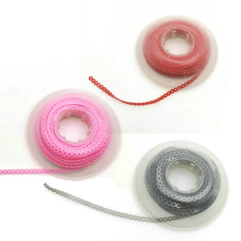 10 шт. Ортодонтическая эластичная зубная цепочка