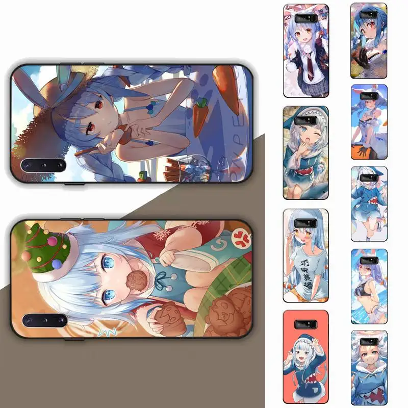 

Hololive Usada Pekora gawr gura Phone Case for Samsung Note 5 7 8 9 10 20 pro plus lite ultra A21 12 72