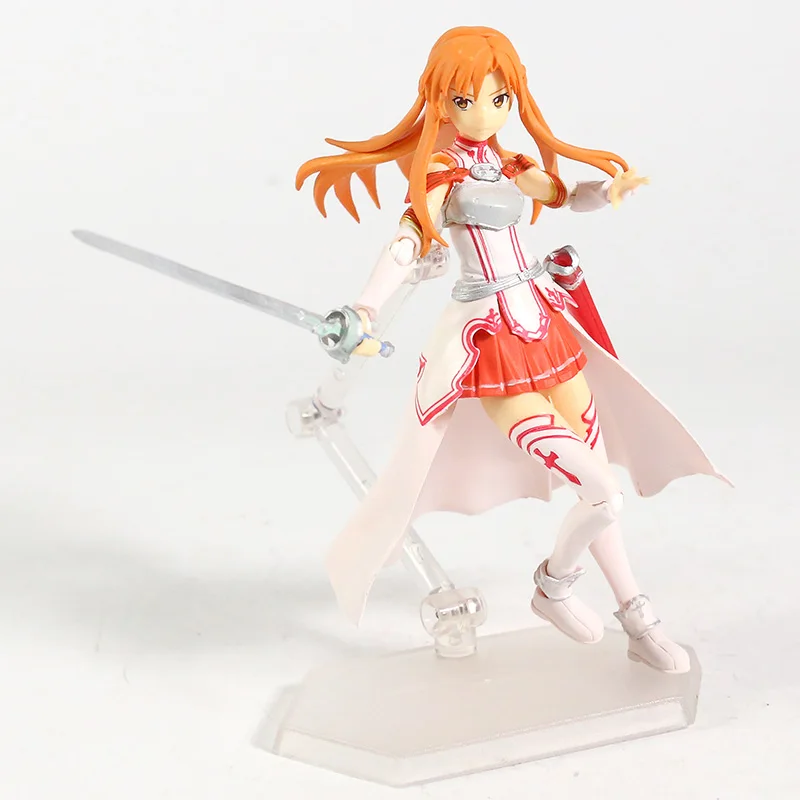 Figma Sword Art Online Kazuto Yuuki Asuna Asada Shino 248/241/174/264/178 экшн-игрушка Коллекционная фигурка