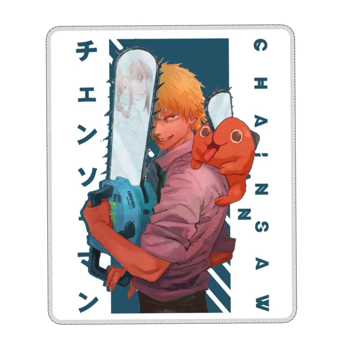 

Игровой коврик для мыши в стиле Харадзюку С аниме бензопилой, Denji, Нескользящий Резиновый коврик для мыши, офисный коврик для ноутбука, ПК, ко...