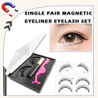 jovovicki lash maker make up store wholesale 1 pair per set mangetic natural eyelashes professional eyebrow tweezers eyeliner