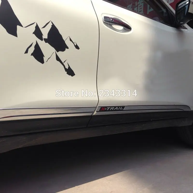 Для Nissan X Trail T32 Trial 2014 2018 2019 ABS хромированный корпус автомобиля боковая дверь