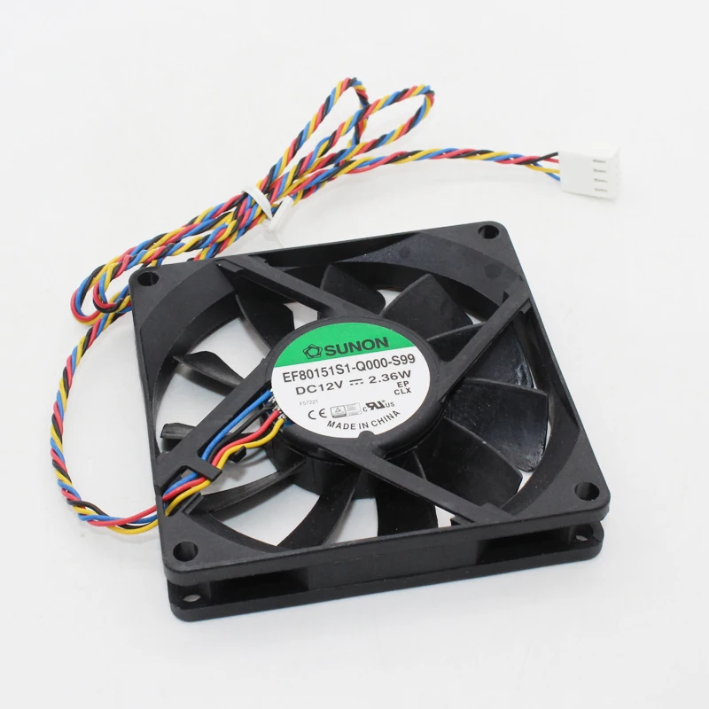 Новый EF80151S1 Q000 S99 для SUNON 8015 12V 8 см четырехпроводный Вентилятор охлаждения|Кулеры и