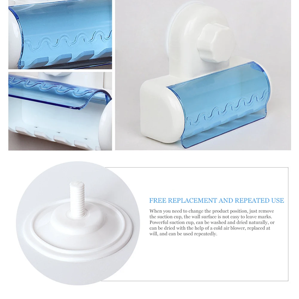 Ванная комната всасывания 5 позиций Зубная щётка держатель стойки настенное