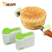 ydeapi 2 pieces set 5 layers cut bread knife splitter toast slicer bread cutter food grade plastic cake bread cutter
