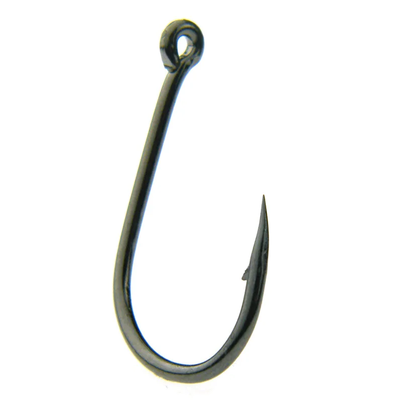 

Fishing Hooks Kit-100pcs Beak Bait Holder Hooks Barbed Fishing Hook Black Carbon Steel Offset Fish Hooks Kit