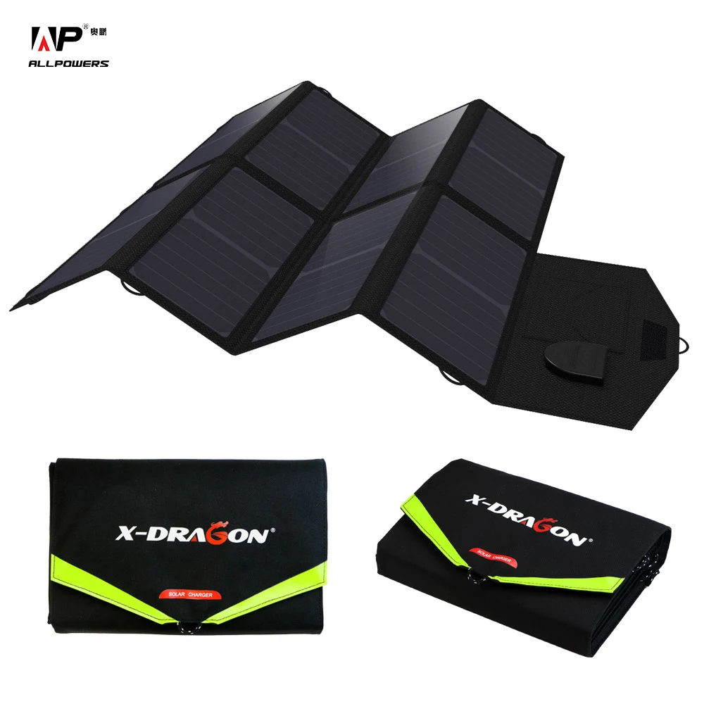 Складное портативное солнечное зарядное устройство для iPhone iPad Macbook Samsung HP Dell