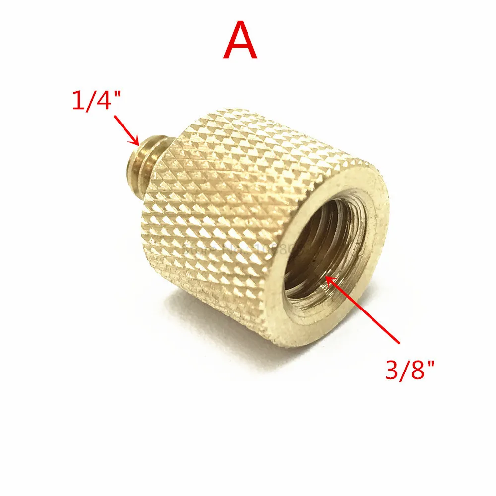 Jadkinsta 1/4 "до 3/8" 5/8 1/4" Папа к женскому Горячий башмак резьба Винтовой Адаптер