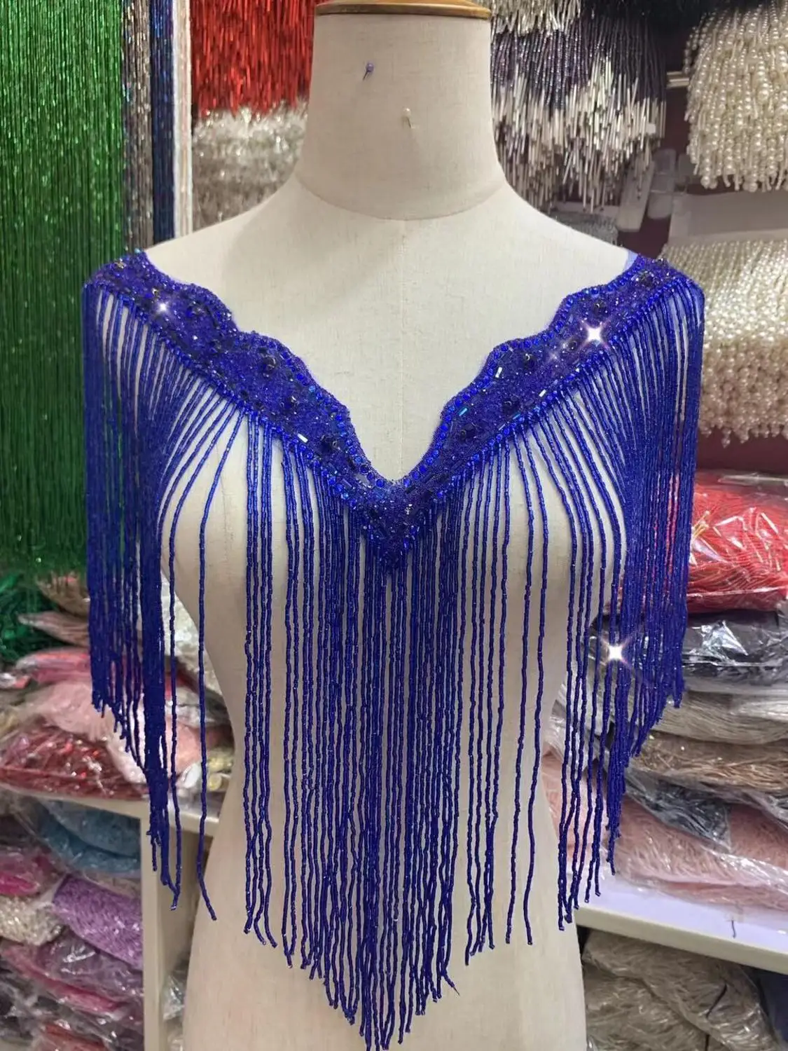 Высокое качество Лидер продаж бисерная бахрома ленточная отделка бахромы с